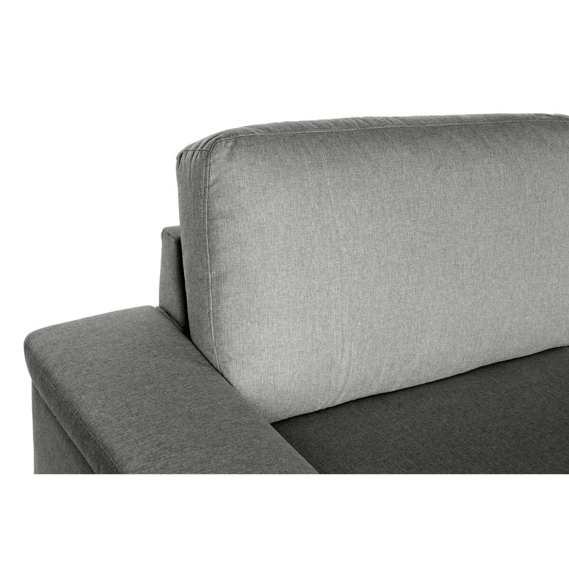 Sofa DKD Home Decor Polyester Linen Loft Dark Grey (210 x 84 x 84 cm)