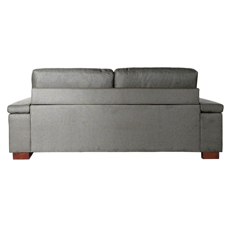 Sofa DKD Home Decor Polyester Linen Loft Dark Grey (210 x 84 x 84 cm)
