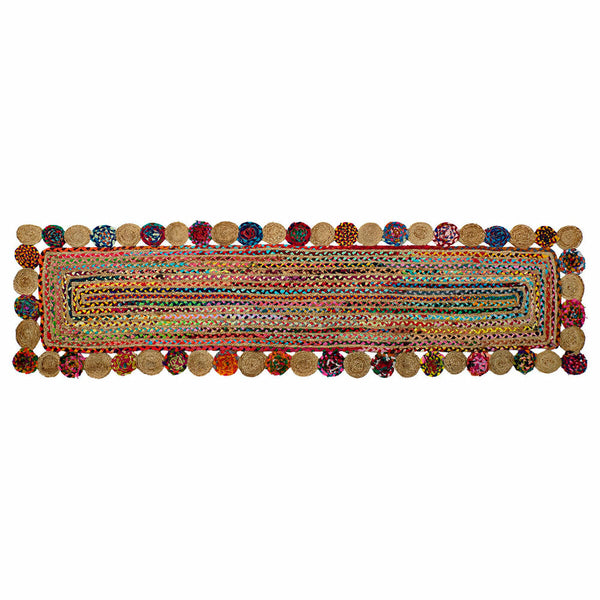 Carpet DKD Home Decor Multicolour Jute Indian Man 60 x 240 x 1 cm