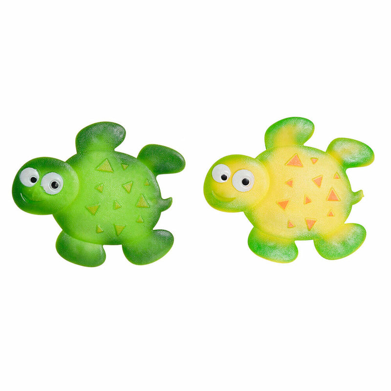 Bath rug DKD Home Decor 11,5 x 1 x 10 cm Green Yellow Children's Tortoise PVC 10 cm (2 Units)