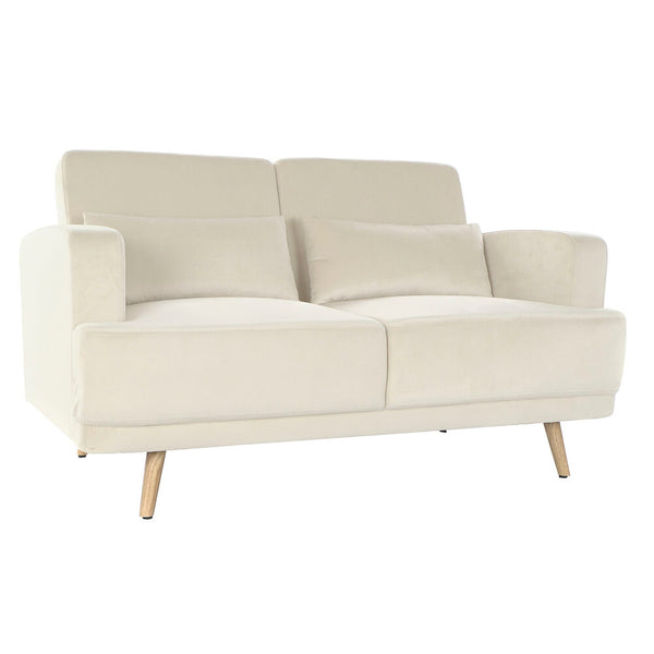 Sofa DKD Home Decor 135 x 70 x 76 cm Metal Cream