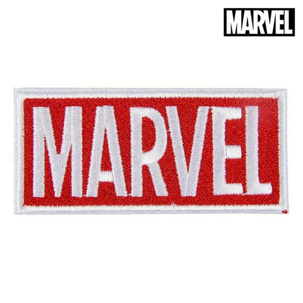 Patch Marvel White Red Polyester (9.5 x 14.5 x cm)