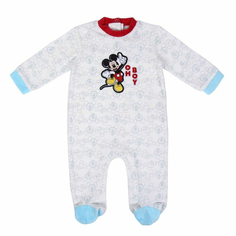Baby's Long-sleeved Romper Suit Mickey Mouse Blue