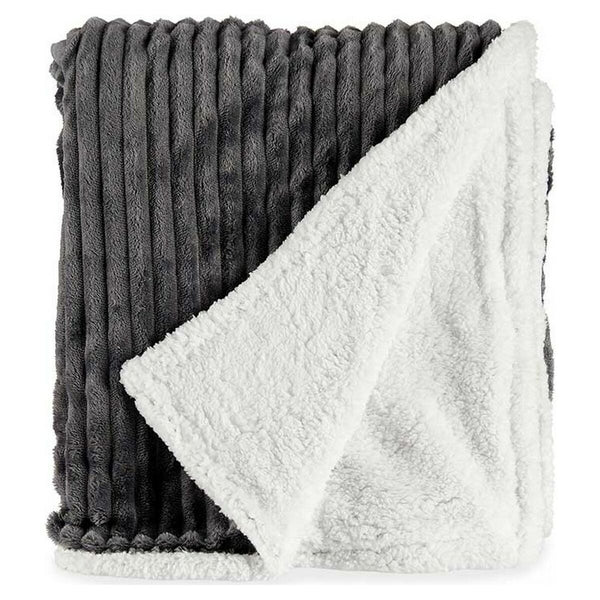 Blanket Dark grey Corduroy (150 x 200 cm)