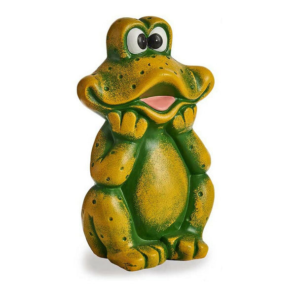 Decorative Garden Figure Frog 14 x 29 x 18,5 cm Ceramic Green