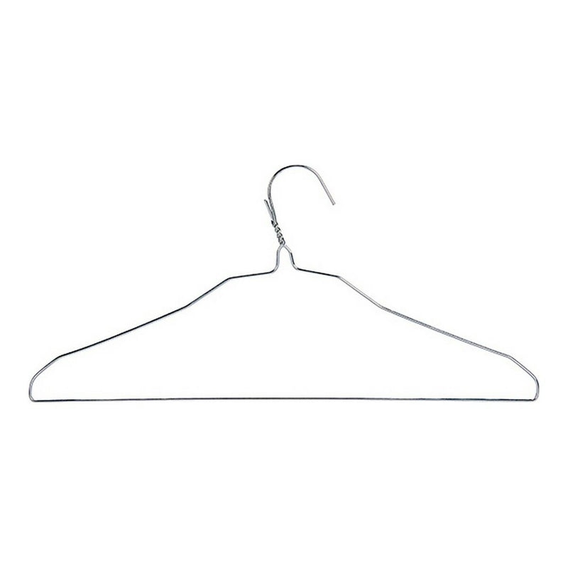 Set of Clothes Hangers Silver Metal