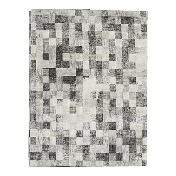 Tablecloth Squares Thin canvas Grey (140 x 180 cm)
