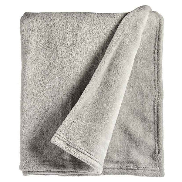 Fleece Blanket Light grey 150 x 0,5 x 200 cm (150 x 200 cm)