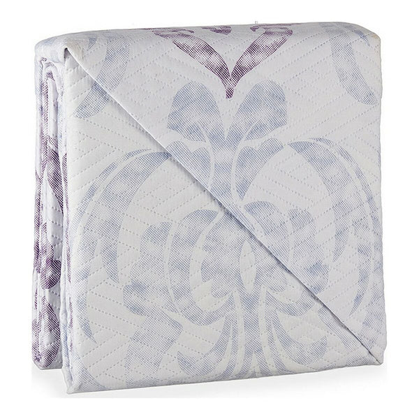Reversible Bedspread Damascado Purple White