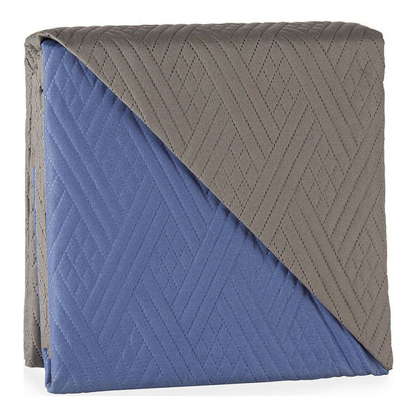 Reversible Bedspread Grey Blue (260 x 240 cm)