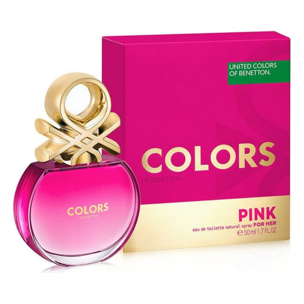Women's Perfume Colors Pink Benetton 8433982015076 EDT (50 ml) Colors Pink 50 ml