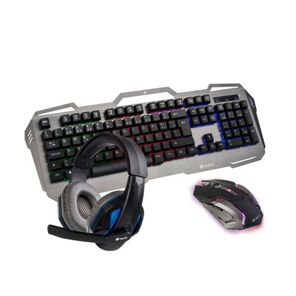 Keyboard with Gaming Mouse NGS GBX-1500