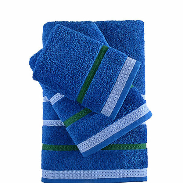 Towel set Benetton BE166 Blue Cotton (4 Pieces) (4 pcs)