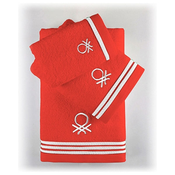 Towel set Benetton BE200 Red Cotton (3 pcs)