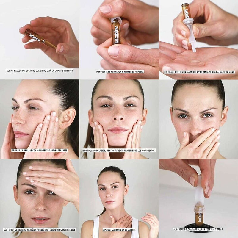 Facial Blisters to Reduce Hair laCabine Ampollas Inhibidora De Vello 2 ml (10 x 2 ml)