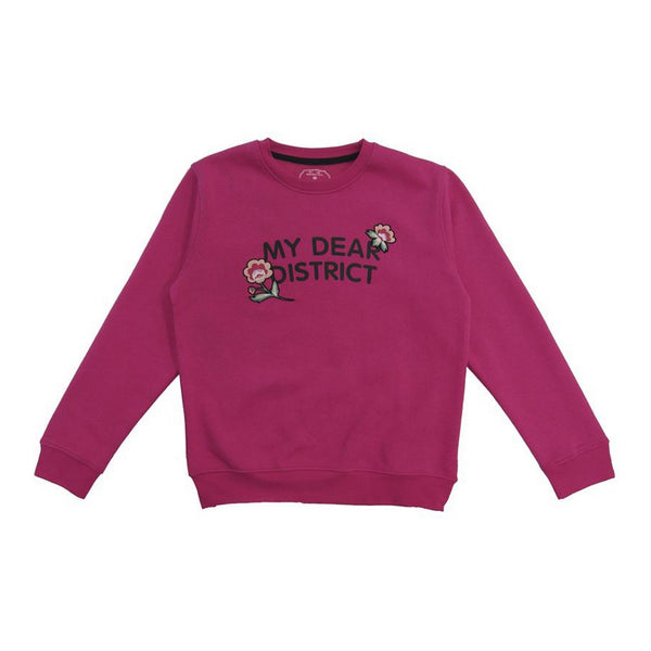 Hoodless Sweatshirt for Girls Softee Lunar  Pink Fuchsia