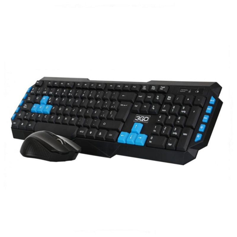 Keyboard with Gaming Mouse 3GO COMBODRILEW2 USB Spanish Qwerty