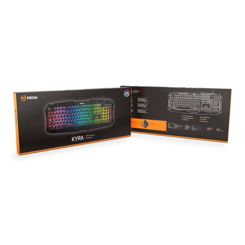 Gaming Keyboard Krom Kyra RGB USB Spanish Qwerty