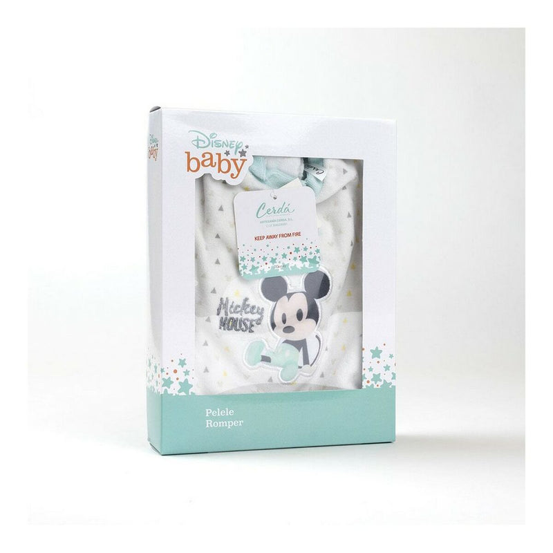 Baby's Long-sleeved Romper Suit Mickey Mouse White