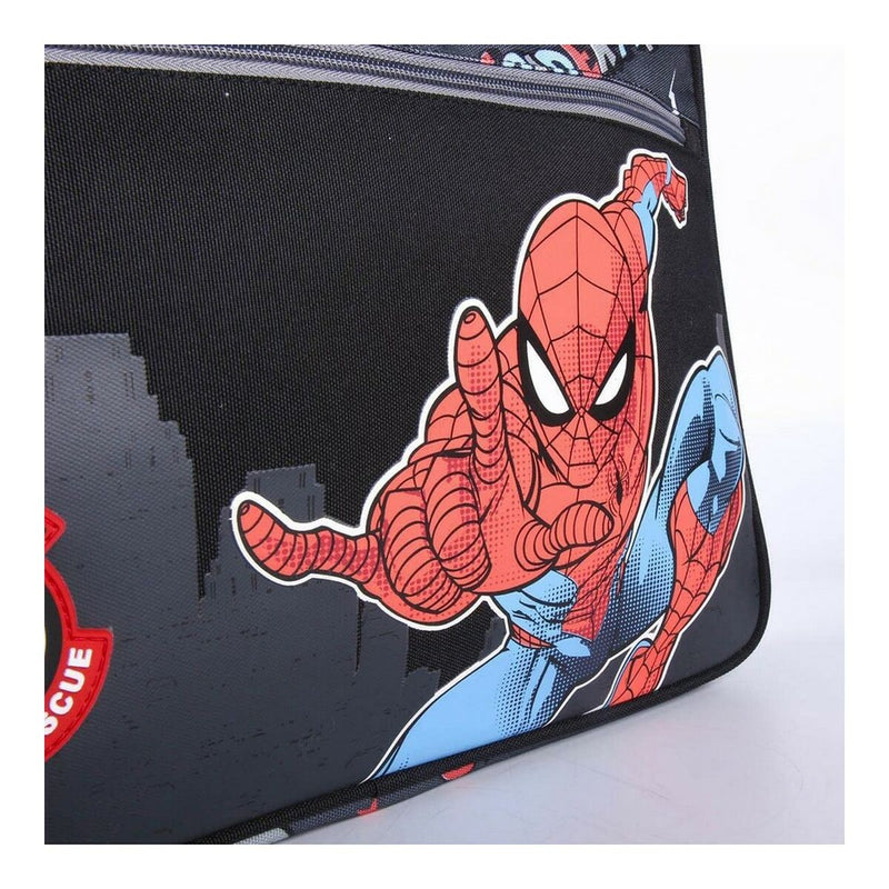 School Satchel Spider-Man Black 29 x 6 x 38 cm
