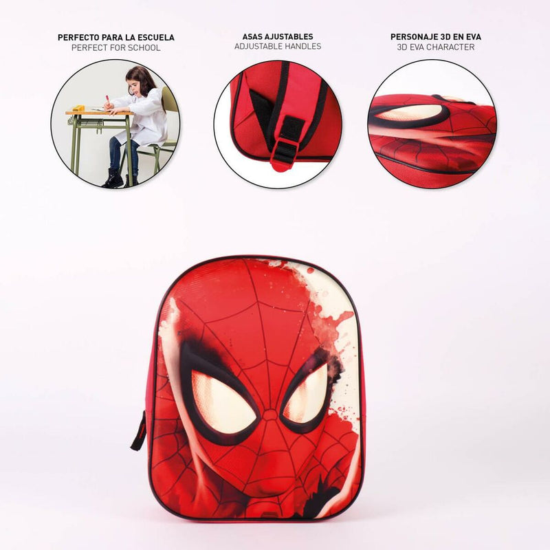 School Bag Spider-Man Red 25 x 31 x 10 cm
