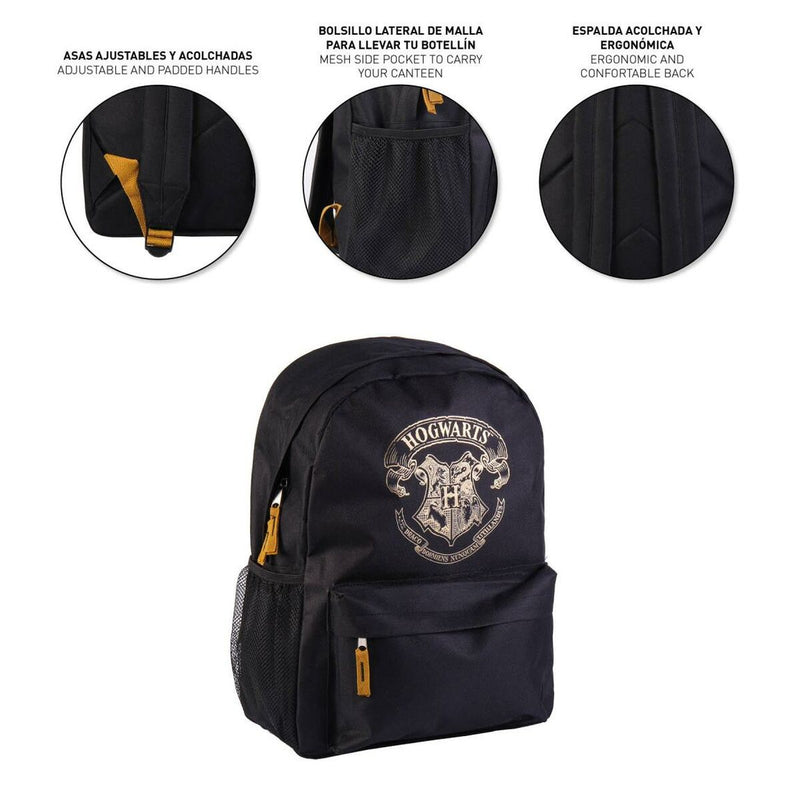 School Bag Harry Potter Black 30 x 41 x 14 cm