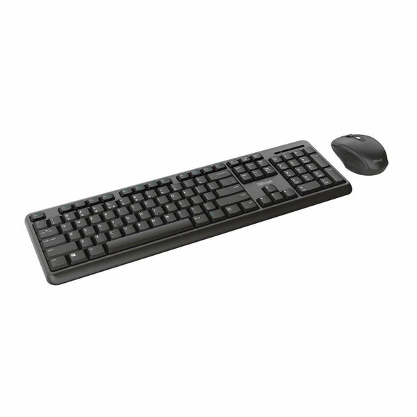 Keyboard and Mouse Trust TKM-350 Black Spanish Spanish Qwerty