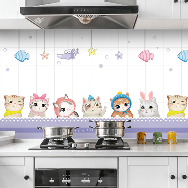 Kitchen Backsplash Wallpaper Peel and Stick Aluminum Foil Contact Paper Self Adhesive Oil-Proof Heat Resistant Wall Sticker for Countertop Drawer Liner Shelf Liner