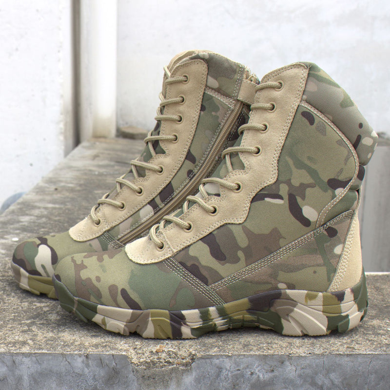 Camouflage boots