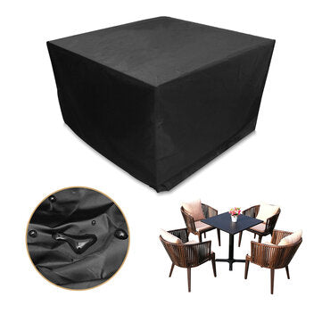 Cube Garden Furniture Cover Rattan Table Set Cover 600D Heavy Duty Oxford Fabric Patio Set Cover Rattan Furniture Cover
