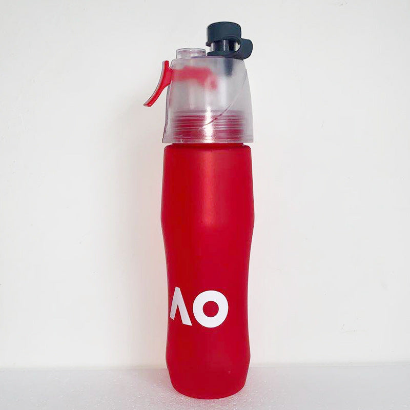 Plastic spray sports bottle