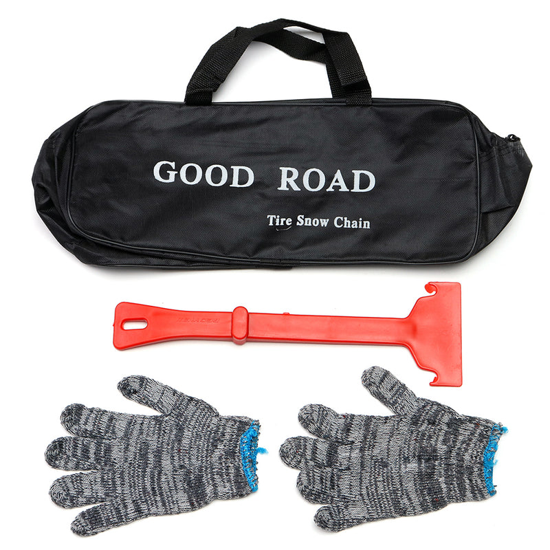 Car Anti-Skid Chain Snow Shovel & Glove & Bag Tool Set Wear-Resistant Anti-Skid Outdoor Repair Tools