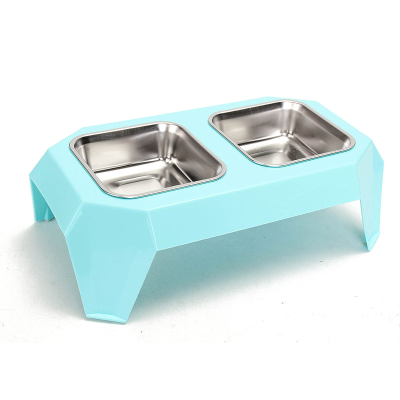 Stainless Steel Double Pet Bowl Food Water Feeder for Dog Puppy Cats Pets Supplies Feeding Dishes