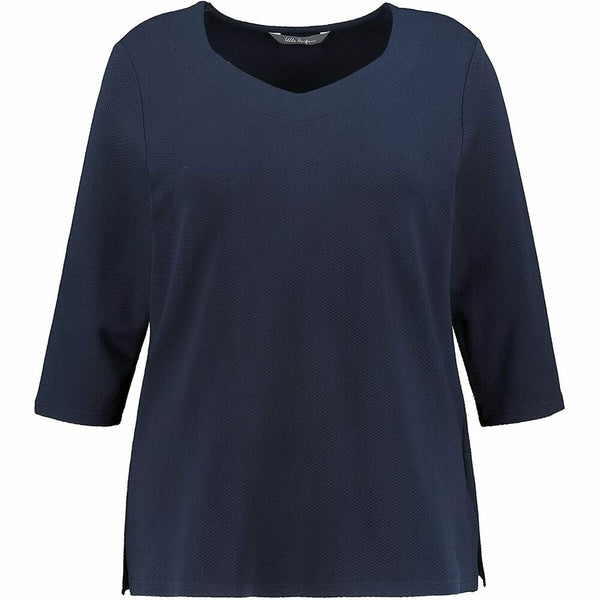 Women’s Sweatshirt without Hood Ulla Popken 796284 Navy Blue (52) (Refurbished B)