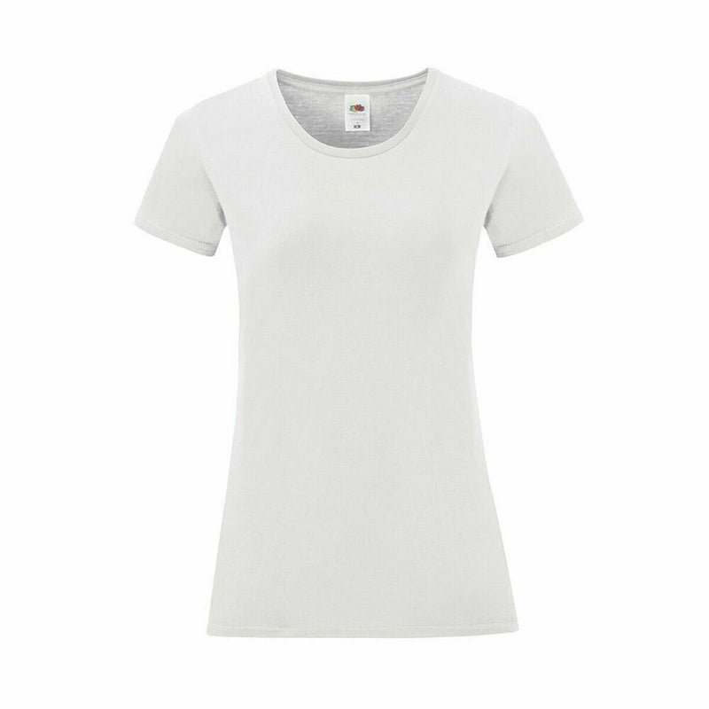 Women’s Short Sleeve T-Shirt 141317 100% cotton White (72 Units)