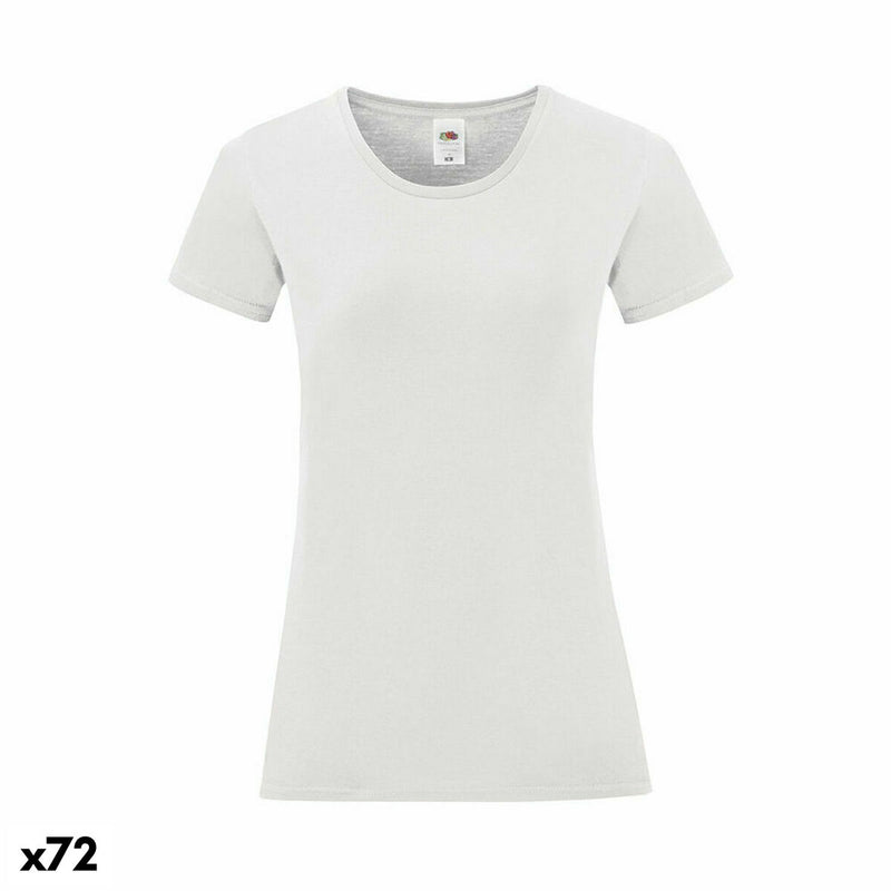 Women’s Short Sleeve T-Shirt 141317 100% cotton White (72 Units)