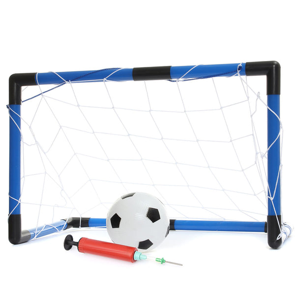59x27x39cm Soccer Goal Net Set Youth Children Football Net Football Sports Pump Outdoor Indoor Training