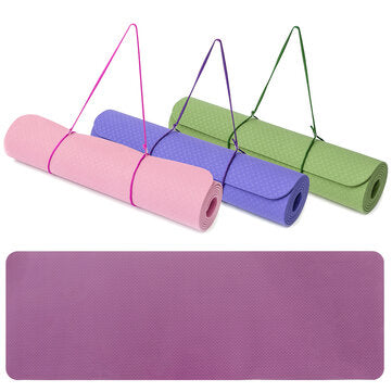 Thickened Two-Color TPE Yoga Mat Anti-Slip Environmentally Friendly Tasteless Fitness Yoga Exercise Mat
