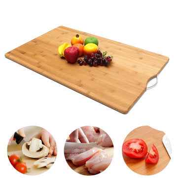 Extra LARGE Carbonised Kitchen Bamboo Cutting Chopping Board With Hook Kitchen Cutting Board