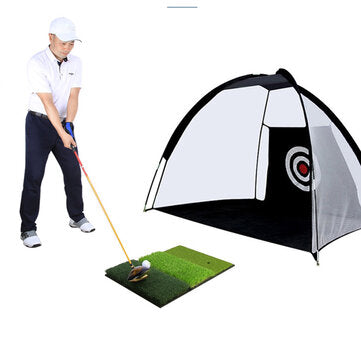 64x41CM 3-in-1 Golf Hitting Mat Multi-Function Tri-Turf Golf Practice Training for Chipping Practice Indoor/Outdoor Golf Training Tools