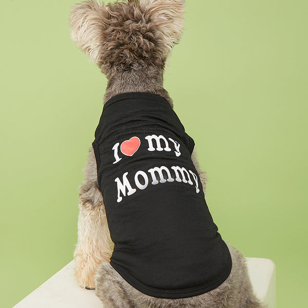 Pet Clothes I Love Mom Pet Vest