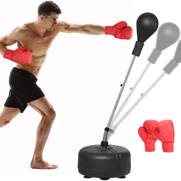 53-60  Height Adjustable Boxing Punch Bag Fight Training Boxing Ball  Home Gym Fitness Training