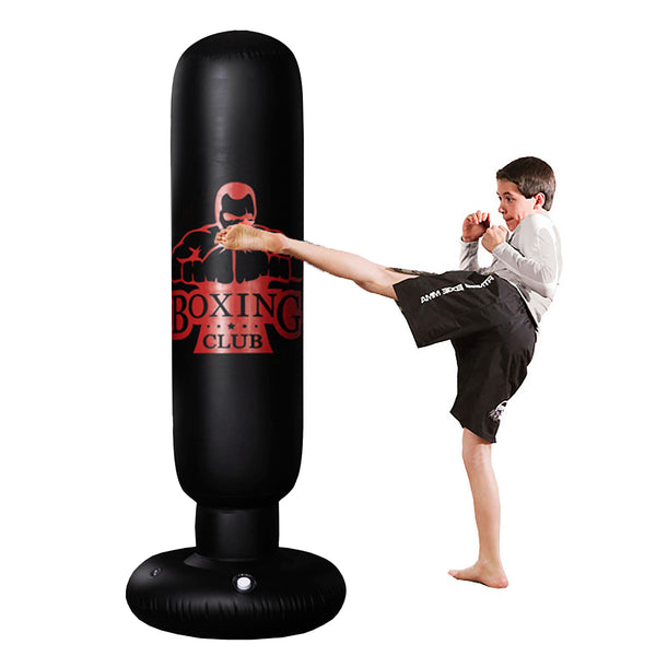 1.6M Free Standing Inflatable Boxing Punch Bag Boxing Kick Training Home Gym Fitness Tools For Adults Kids