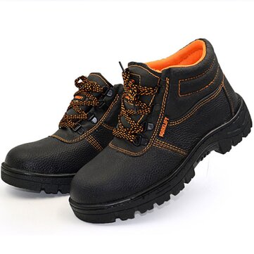 Unisex Steel Toe Shoes Safety Non-Slip Waterproof Anti-Smashing Work Shoes